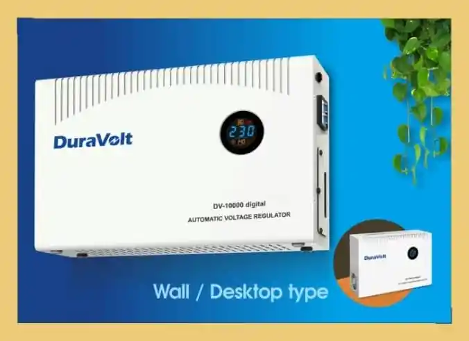 DuraVolt AVR Digital Slim Type (10KVA) – Wall-Mount Automatic Voltage Stabilizer DV-10000