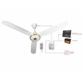 Duravolt 56″ AC-DC Ceiling Fan – DCF-56ACDC2 (White) + Remote Control