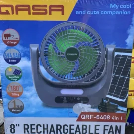 Qasa 8 Inch Rechargeable Fan QRF-6408 4in1