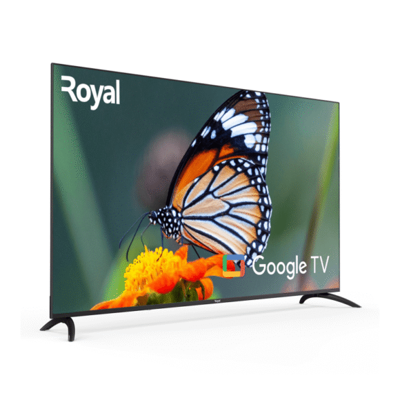 Royal 85-Inch QLED Google Smart TV with 120Hz VRR, Voice Control & Chromecast – RTV85QG8T