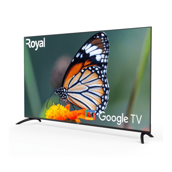 Royal 85-Inch QLED Google Smart TV with 120Hz VRR, Voice Control & Chromecast – RTV85QG8T
