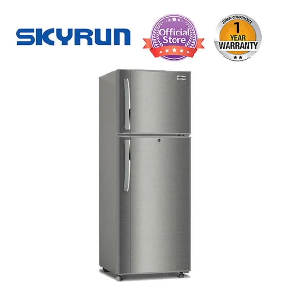 Skyrun 200-Litres Double Door Top Freezer Refrigerator – Silver BCD-200MS