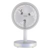 Century 8-Inch Rechargeable Fan with Solar Panel and 2 LED Tubes FRCT-20-B3