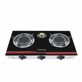 Century Glass Top Gas Stove CGS-301-B (3 Burner)