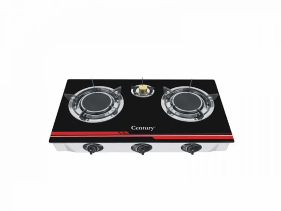 Century Glass Top Gas Stove CGS-301-B (3 Burner)