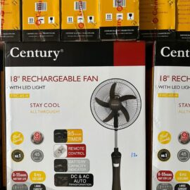 Century Rechargeable 18 Inch Five-Blade Fan FRC 45-H1