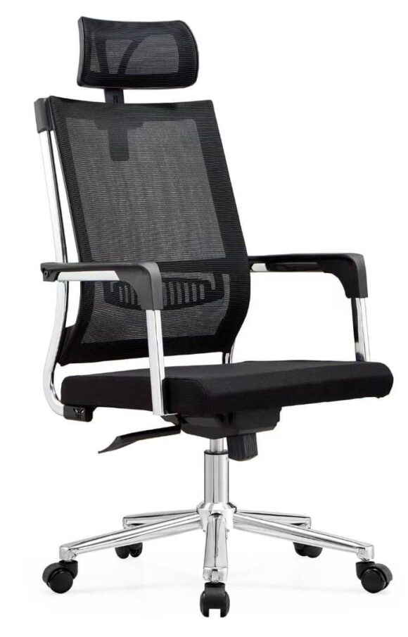 Ergonomic Mesh High-Back Office Chair with Headrest