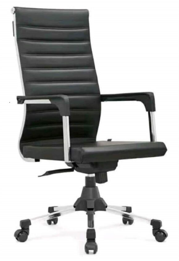 Executive High-Back Ribbed Office Chair