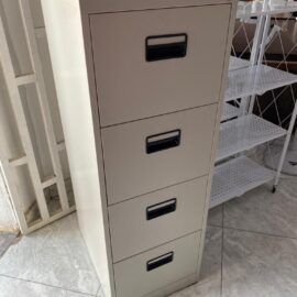 Premium 4-Drawer Vertical Steel Filing Cabinet - Beige
