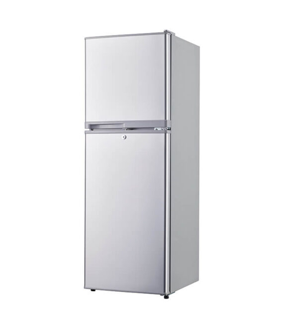 160L Double door refrigerator with large freezer compartment (up to 90L) and 100Hr frost retention after power outage