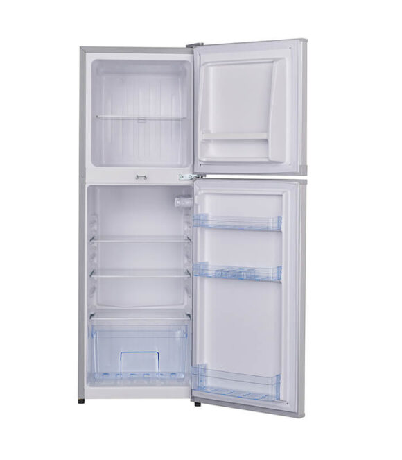 160L Double door refrigerator with large freezer compartment (up to 90L) and 100Hr frost retention after power outage