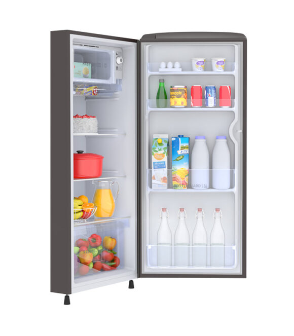 177L Single door refrigerator with large freezer space and fast cooling to lock in the original food freshness