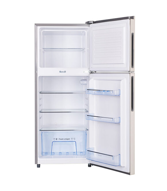 185L Double door refrigerator with large freezer compartment (up to 90L) and 100Hr frost retention after power outage