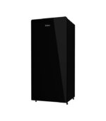 199L Single door refrigerator with luxury black colour, large freezer space and fast cooling to lock in the original food freshness