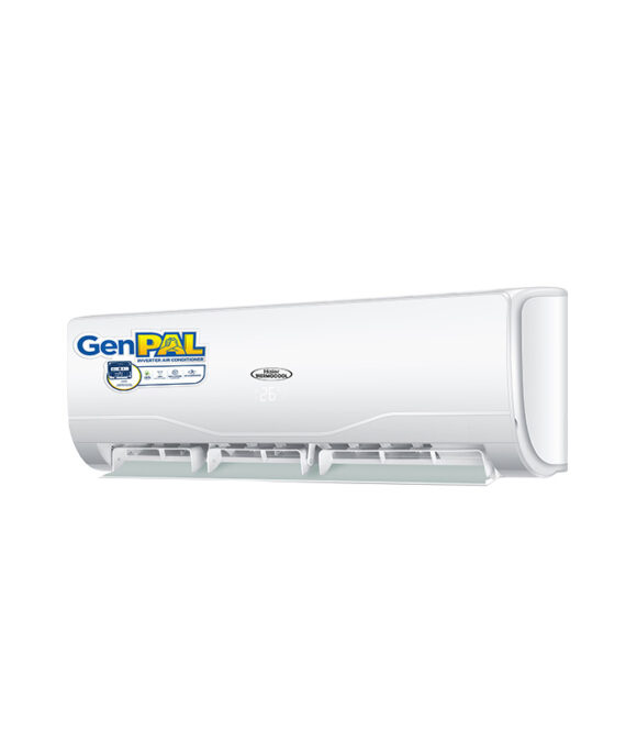 1HP GenPAL Inverter Air Conditioner, helps you save up to 70% on power consumption and works well on small small generator 0.9kVA