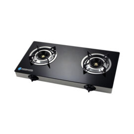 2 Hob Burner Table Cooker, Glass Top, Auto Ignition