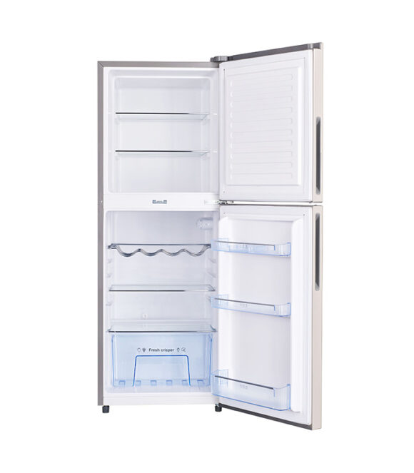 210L Double door refrigerator with large freezer compartment (up to 90L) and 100Hr frost retention after power outage