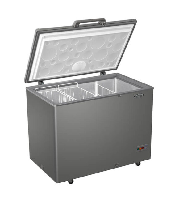 219L Inverter Chest Freezer, up to 50% Energy Saving, Fast Freezing from 5 Sides, 100 Hours Frozen After Power Outage, LED Lighting, Door Lock, External Handle