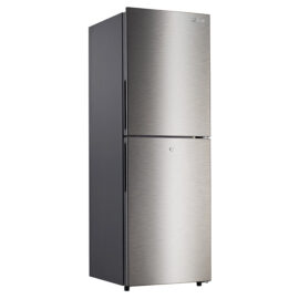 250L Double door refrigerator with large freezer compartment (up to 90L) and 100Hr frost retention after power outage.