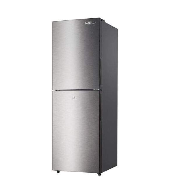 250L Double door refrigerator with large freezer compartment (up to 90L) and 100Hr frost retention after power outage.