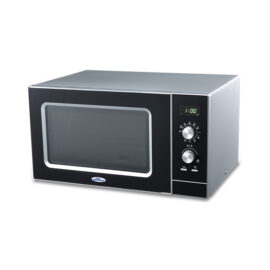 30Ltrs Grill Microwave Oven, Silver Colour Body, Black Panel, Mechanical Control