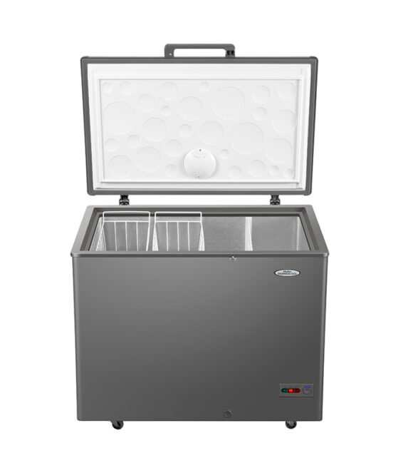 319L Inverter Chest Freezer, up to 50% Energy Saving, Fast Freezing from 5 Sides, 100 Hours Frozen After Power Outage, LED Lighting, Door Lock, External Handle