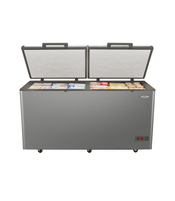 429L Inverter Chest Freezer, up to 50% Energy Saving, Super Fast Freezing from 5 Sides, 100 Hours Frozen After Power Outage, LED Lighting, Door Lock, External Handle