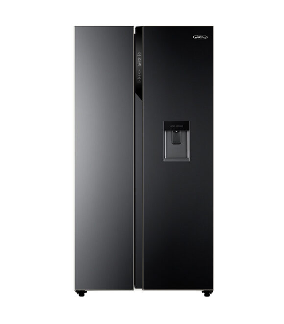 540L Side by Side Refrigerator with Haier Thermocool Twin Inverter technology and Food sterilizing DEO and Water Dispenser