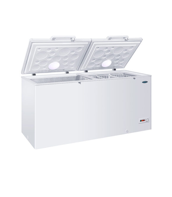 719L Chest Freezer, up to 50% Energy Saving, Super Fast Freezing from 5 Sides, 100 Hours Frozen After Power Outage, LED Lighting, Door Lock, External Handle