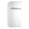 95L Double door refrigerator has large freezer compartment for longer freshness. Superfast cooling fridge performance.