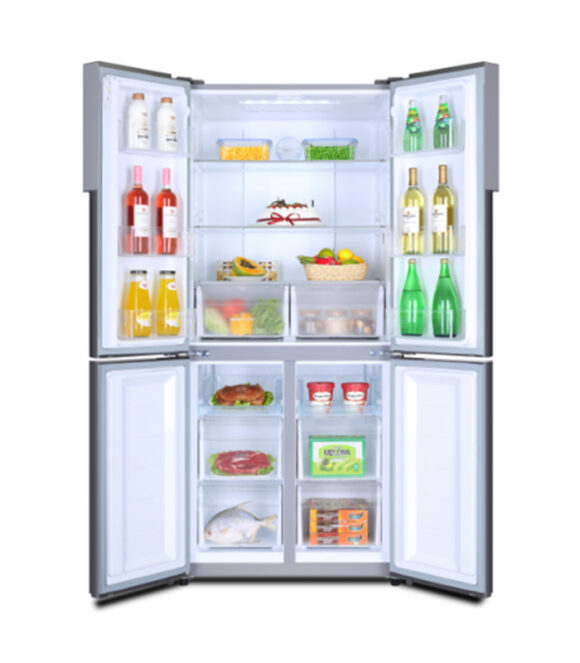 Haier Thermocool 456L Cube Series Refrigerator – Stainless Steel Finish, Fresh Tech & ABT Technology