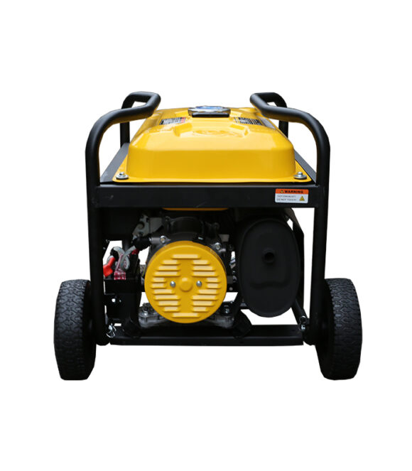 Hustler 4000ES. 3.75kVA-3.0kW. Single phase petrol generator. 4 stroke, OHV, forced air cooled, electric start, 223cc single cylinder engine. E.g. lightings, TV, Fans, Fridge, small AC