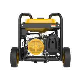 Hustler 4000MS. 3.75kVA-3.0kW. Single phase petrol generator. 4 stroke, OHV, forced air cooled, manual start, 223cc single cylinder engine. E.g. lightings, TV, Fans, Fridge, small AC